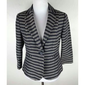 Ann Taylor LOFT Striped Tweed Blazer